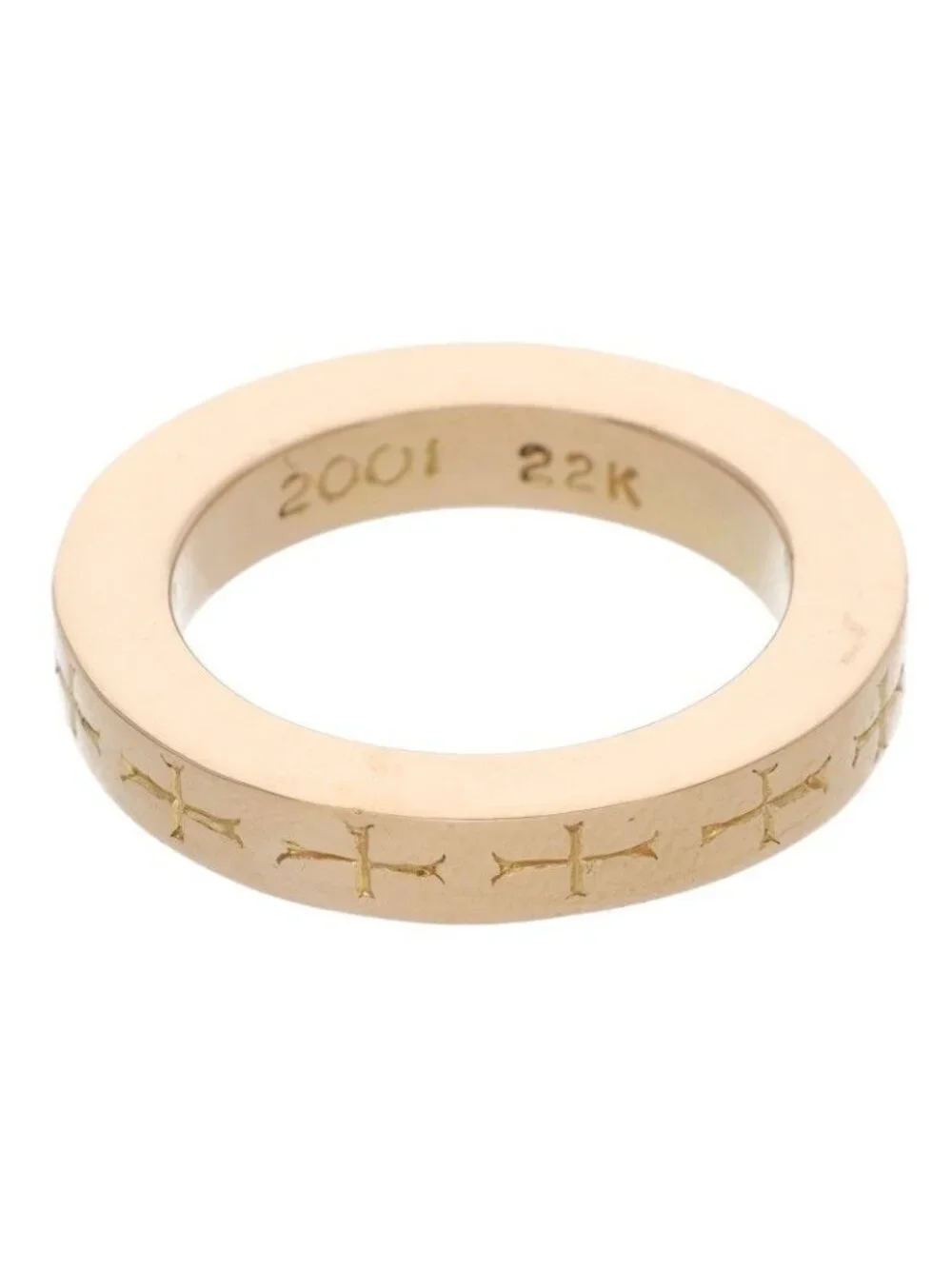 Chrome Hearts 22k Spacer Fckyou Gold Ring
